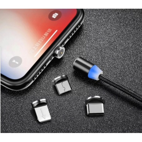 3-i-1 magnetisk laddningskabel