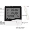 Digital termometer, hygrometer og ur