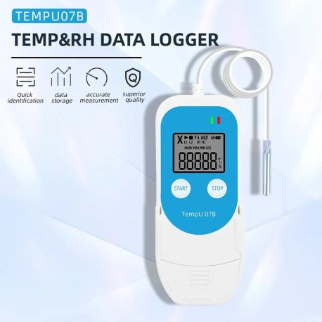 TempU 07 - Temperatur og fugtigheds Data Logger med extern sonde