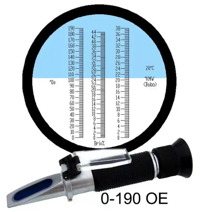Oechsle-Brix-Baume Refraktometer